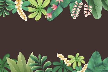 Tropical leaves frame background, botanical | Free Photo Illustration - rawpixel