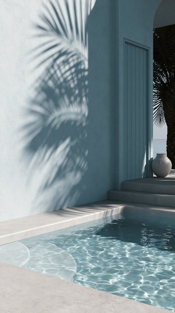 Tropical Luxury Resort Poolside Aesthetic