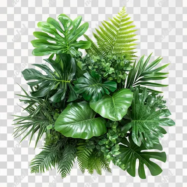 Tropical Oasis: Monstera, Palm, and Fern Collection