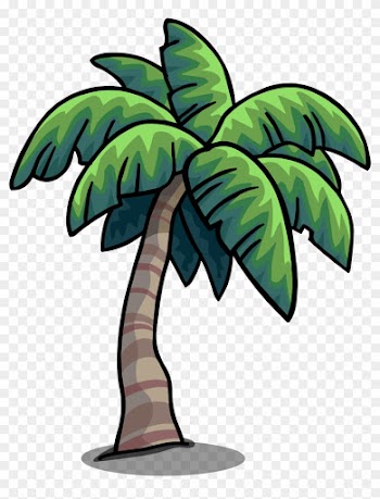 Tropical Palm Sprite 004 - Tropical Palm Tree Cartoon