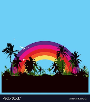 Tropical paradise vector image