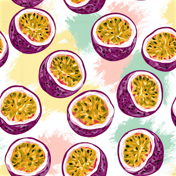 Tropical Passion Fruit Pattern