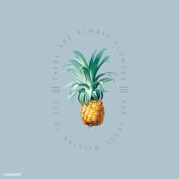 Tropical pineapple badge | Free stock vector - 544970