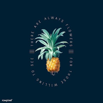 Tropical pineapple badge | Free stock vector - 544988