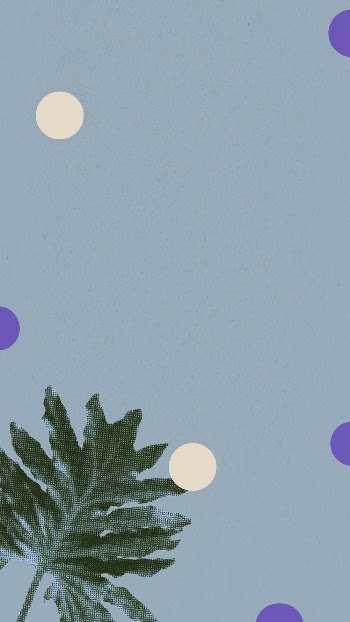 Tropical plant Android background, blue | Free Photo - rawpixel