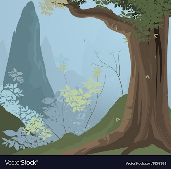 Tropical scene vector image