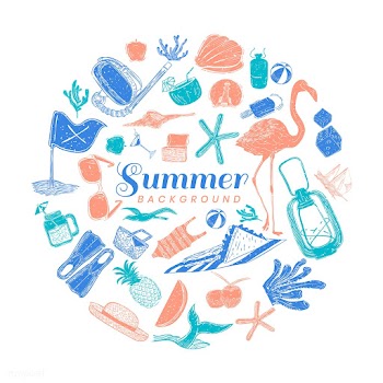 Tropical summer background | Free stock vector - 580242