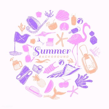 Tropical summer background | Free stock vector - 580296