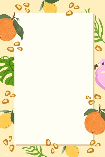 Tropical summer rectangle frame on a beige background vector | Free  vector - 2348966