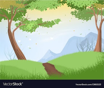Tropical trees vector image