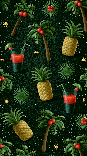 Tropical Vibe Pattern Background