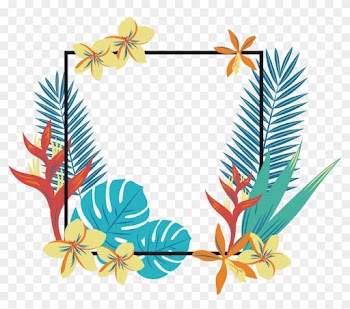 Tropics Geometry Quadrilateral Clip Art - Tropical Border Png