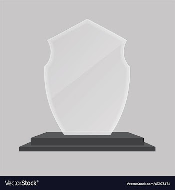 tropy mockup crystal 3d