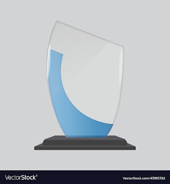 tropy mockup crystal 3d