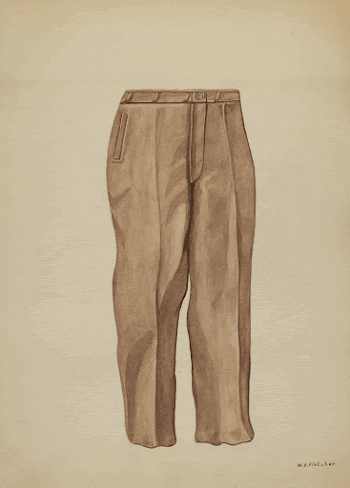 Trousers (c. 1937) by William | Free Photo - rawpixel