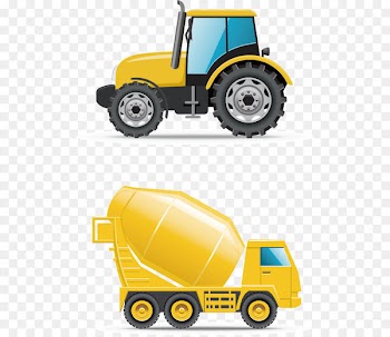 Truck Heavy equipment Architectural engineering Car - Vector concrete mixer truck 