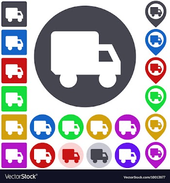 Truck Icon Set vector image