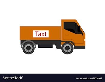 truck isolated on white template