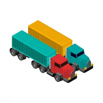 Truck lorry isolated on background | Free stock vector - 393211