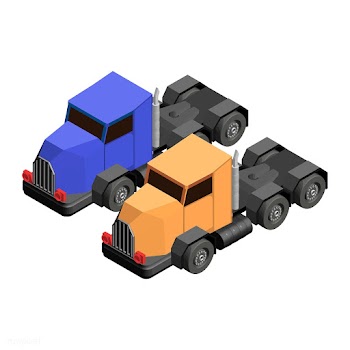 Truck lorry isolated on background | Free stock vector - 393216