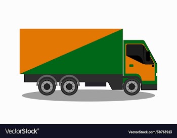truck on a white background