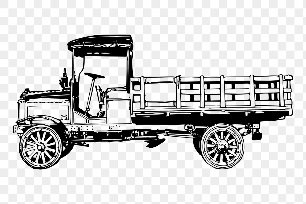 Truck png sticker, vintage vehicle | Free PNG - rawpixel