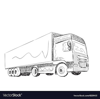 Truck Sketch vector image