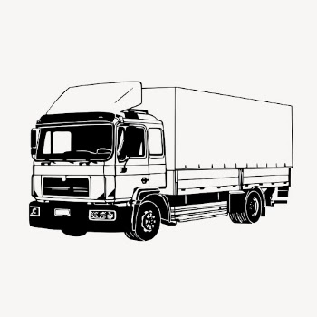 Truck & transportation illustration vector. | Free Vector - rawpixel