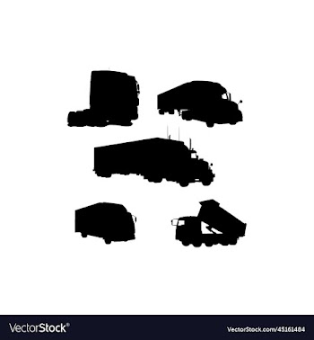 truck van silhouette design