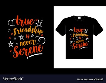 true friendship is never serene