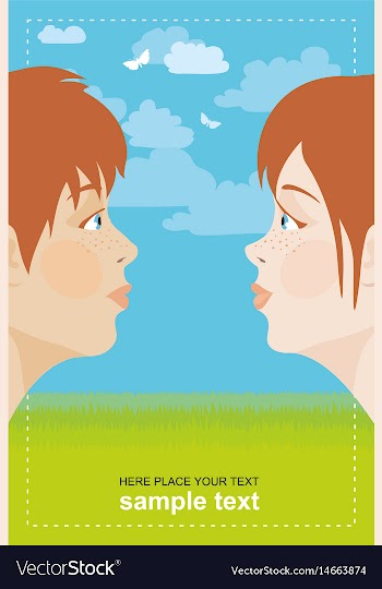Truly in love vector image