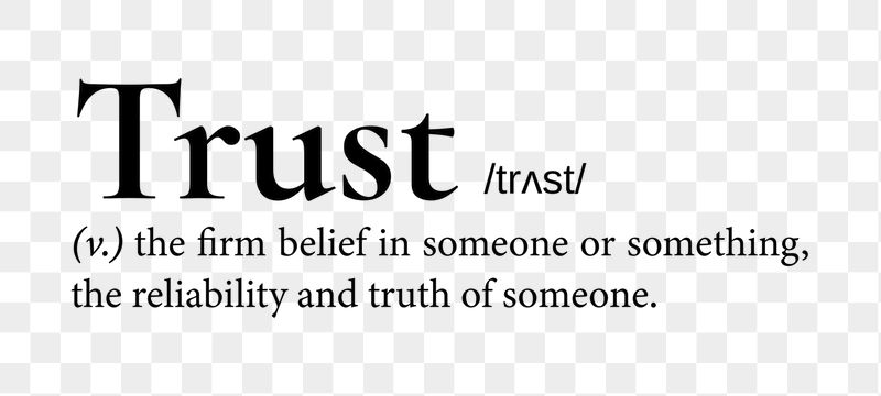 Trust png dictionary word sticker, | Free PNG - rawpixel