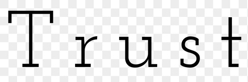 Trust word png, simple typography | Free PNG - rawpixel