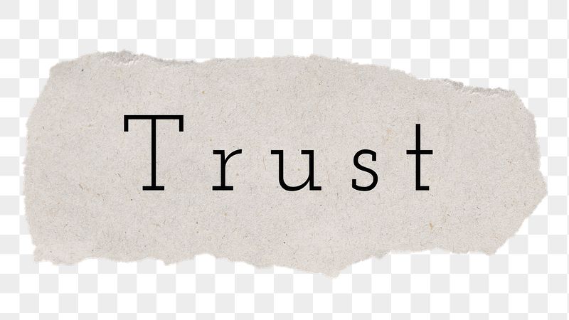 Trust word, torn paper, beige | Free PNG - rawpixel