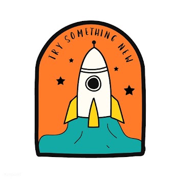 Try something new phrase with launch rocket i.. | Free stock vector - 472266