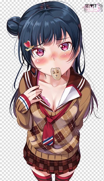 Tsushima Yoshiko Anime Render transparent background PNG clipart