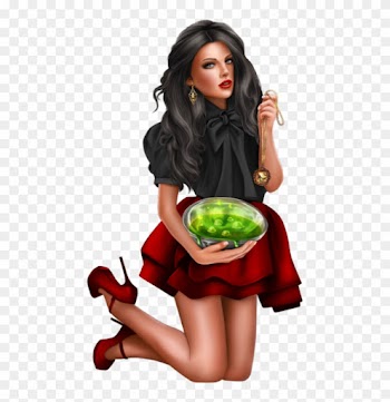 Tube Halloween Femme Halloween 1, Witch, Clip Art, - Femme Tube Food Png