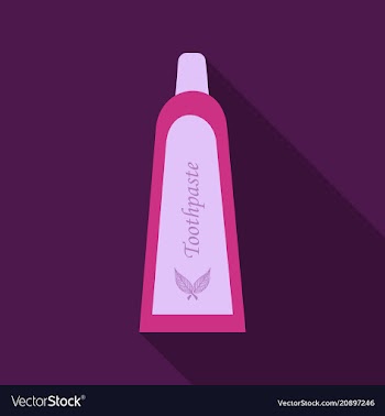 Tube of toothpaste or cream isolated on background vector image