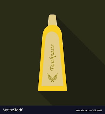 Tube of toothpaste or cream isolated on background vector image