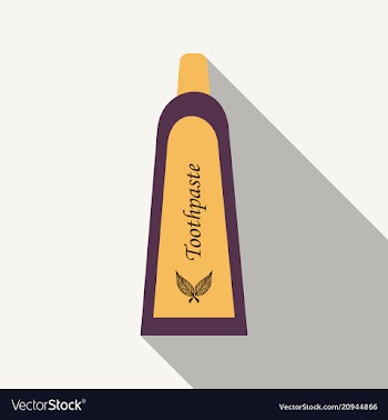 Tube of toothpaste or cream isolated on background vector image