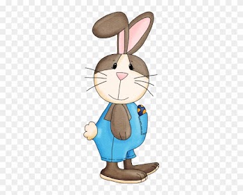 Tubes, Clipart De Páscoa - Osterhase In Türkisdungarees Grußkarte