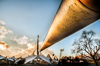 Tubes Leading to a City Low-angle Photo