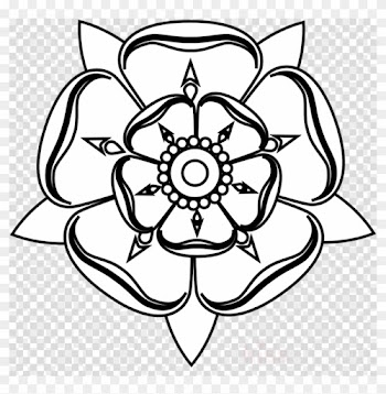 Tudor Rose Colouring Clipart Tudor Rose House Of Tudor - Tudor Rose Clip Art
