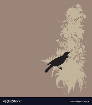 Tui and native bush vector image