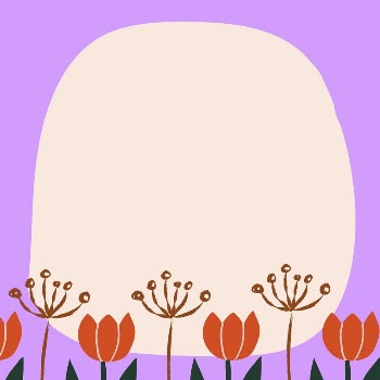 Tulip flower frame background, cute | Free Vector - rawpixel