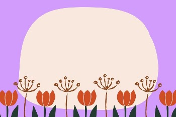 Tulip flower frame background, cute | Free Vector - rawpixel