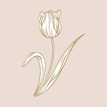 Tulip flower sticker, blue vintage | Free Vector Illustration - rawpixel