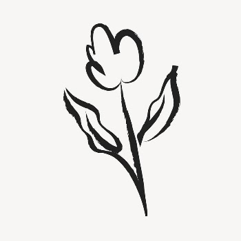 Tulip flower sticker, cute doodle | Free PSD Illustration - rawpixel