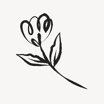Tulip flower sticker, cute doodle | Free PSD Illustration - rawpixel