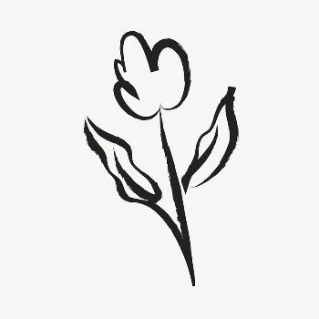 Tulip flower sticker, cute doodle | Free Vector Illustration - rawpixel